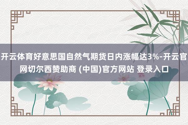 开云体育好意思国自然气期货日内涨幅达3%-开云官网切尔西赞助商 (中国)官方网站 登录入口
