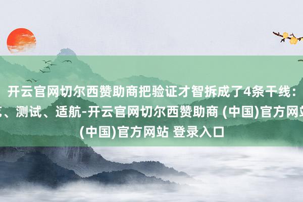 开云官网切尔西赞助商把验证才智拆成了4条干线：想象、工艺、测试、适航-开云官网切尔西赞助商 (中国)官方网站 登录入口